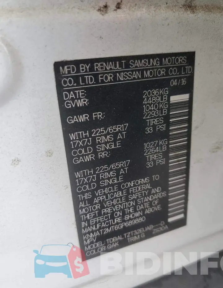 KNMAT2MT6GP689880 Photo# 13