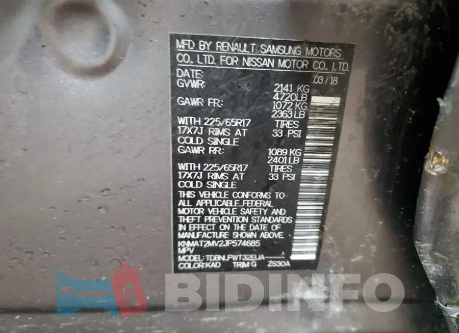 KNMAT2MV2JP574685 Photo# 13