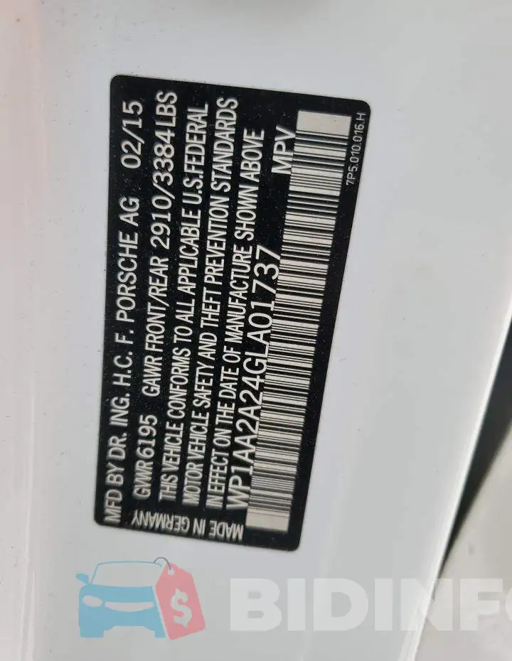 WP1AA2A24GLA01737 Photo# 14