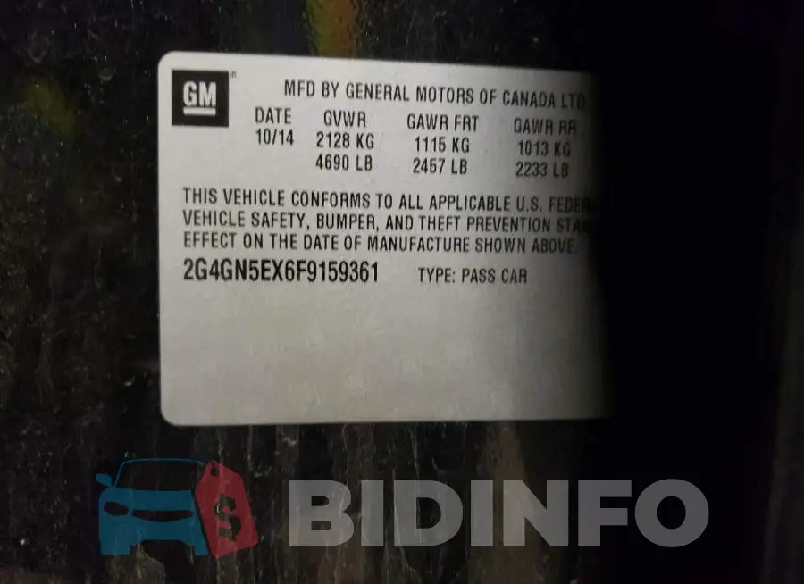 2G4GN5EX6F9159361 Photo# 12