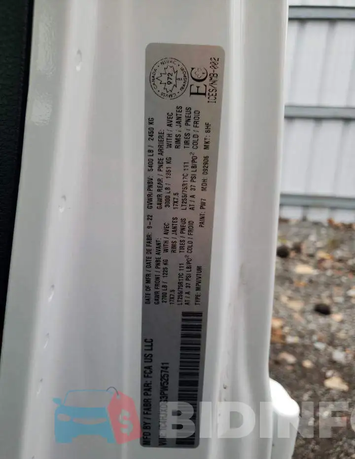 1C4HJXDG3PW525741 Photo# 14