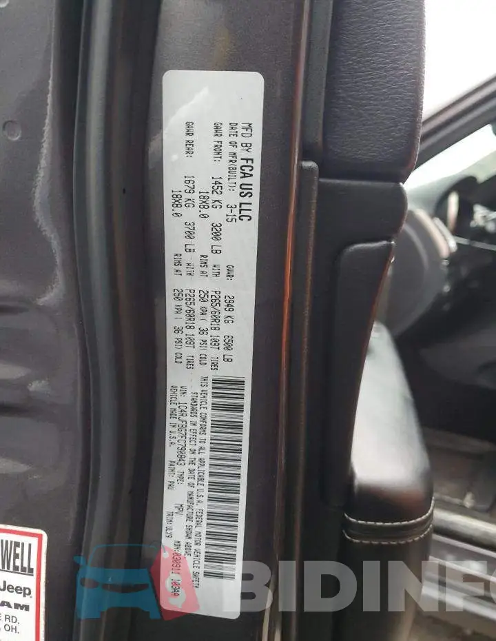 1C4RJFBG7FC790843 Photo# 13