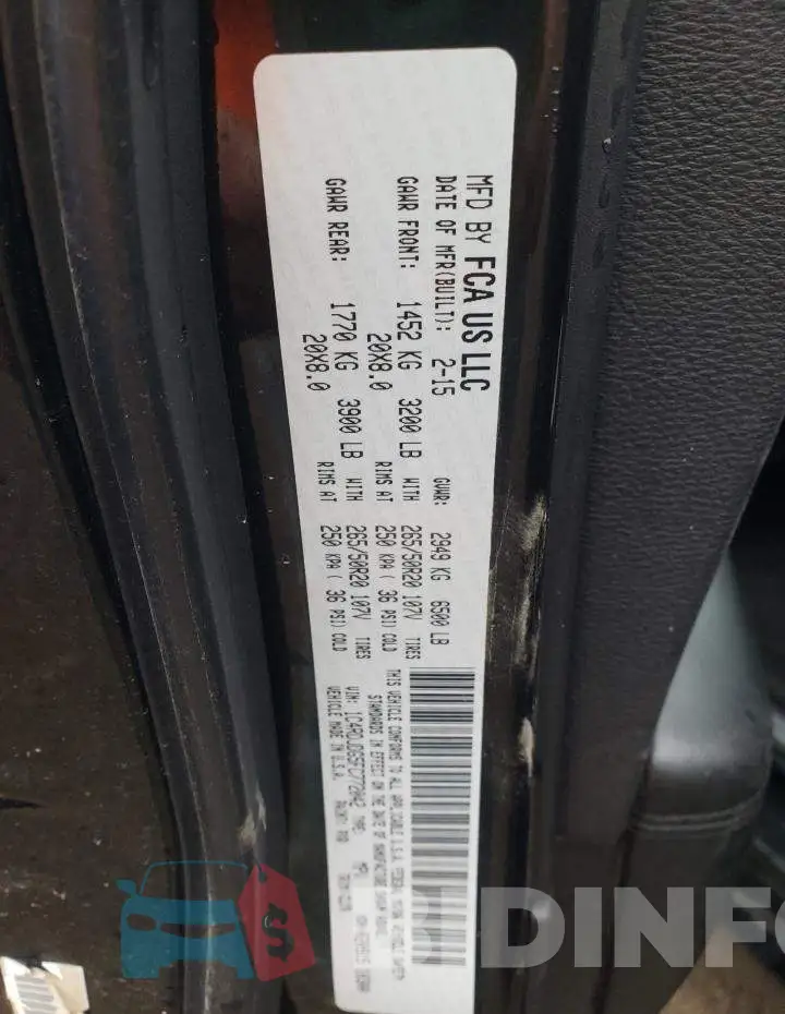 1C4RDJDG5FC772042 Photo# 13