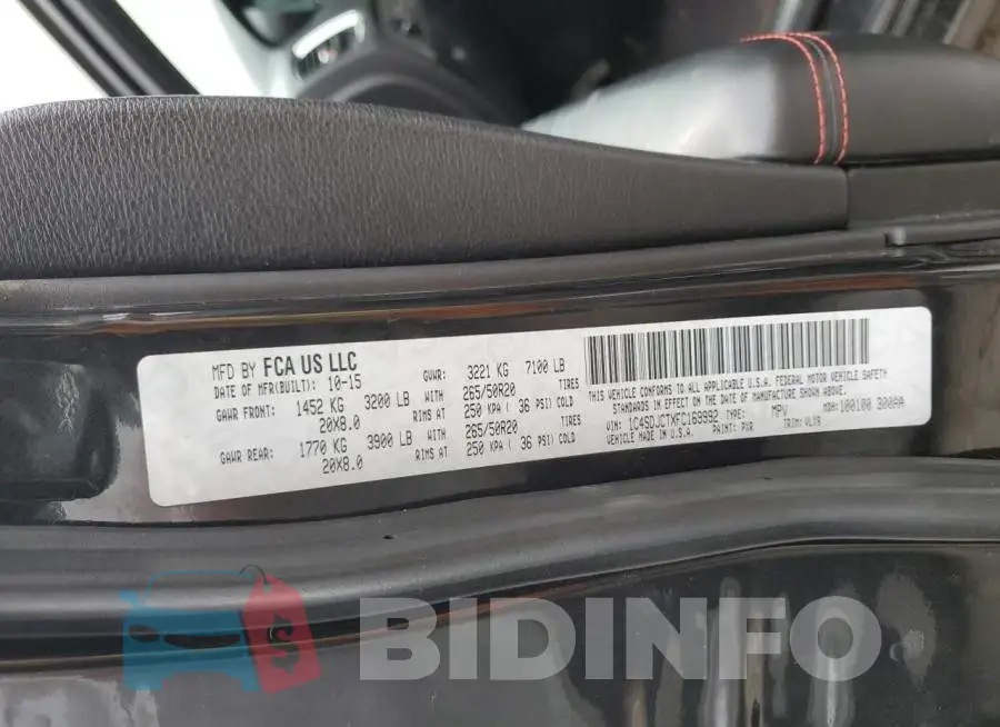 1C4SDJCTXFC169992 Photo# 13