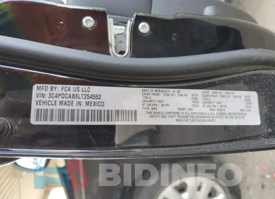 3C4PDCAB8LT254552 Photo# 12