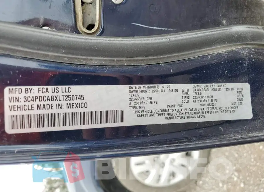 3C4PDCABXLT250745 Photo# 13
