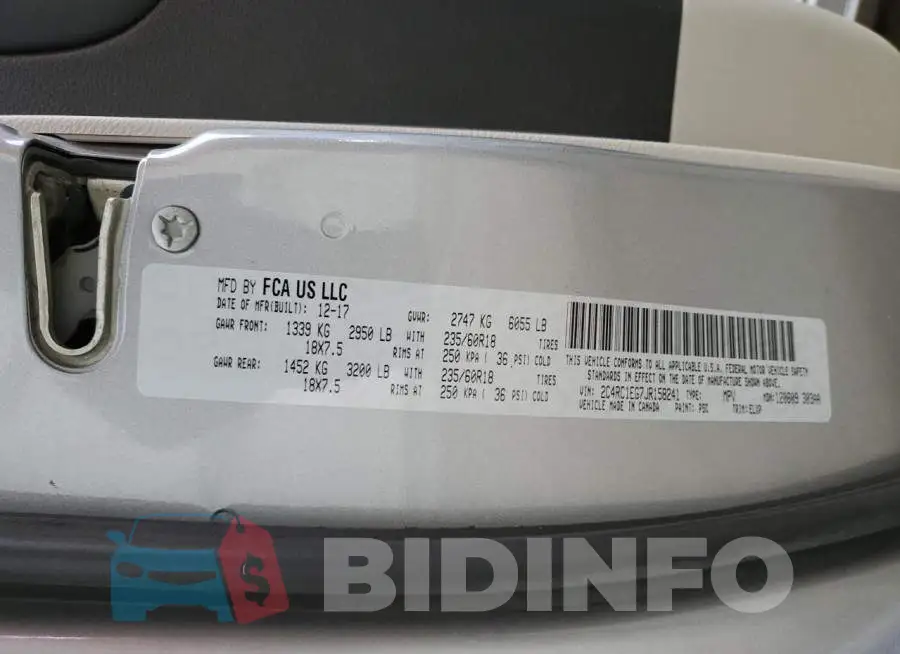 2C4RC1EG7JR158241 Photo# 12