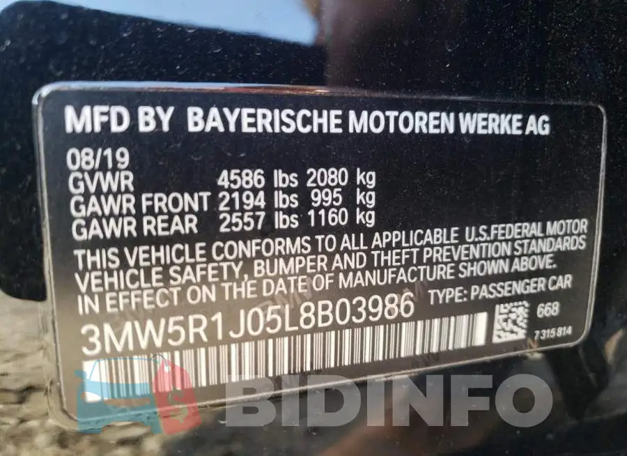 3MW5R1J05L8B03986 Photo# 12