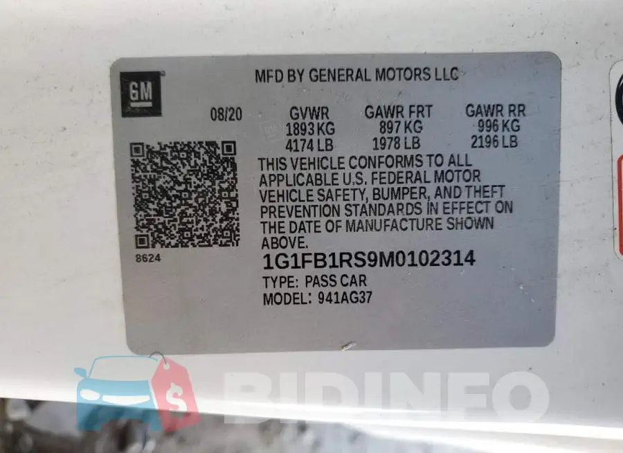 1G1FB1RS9M0102314 Photo# 12