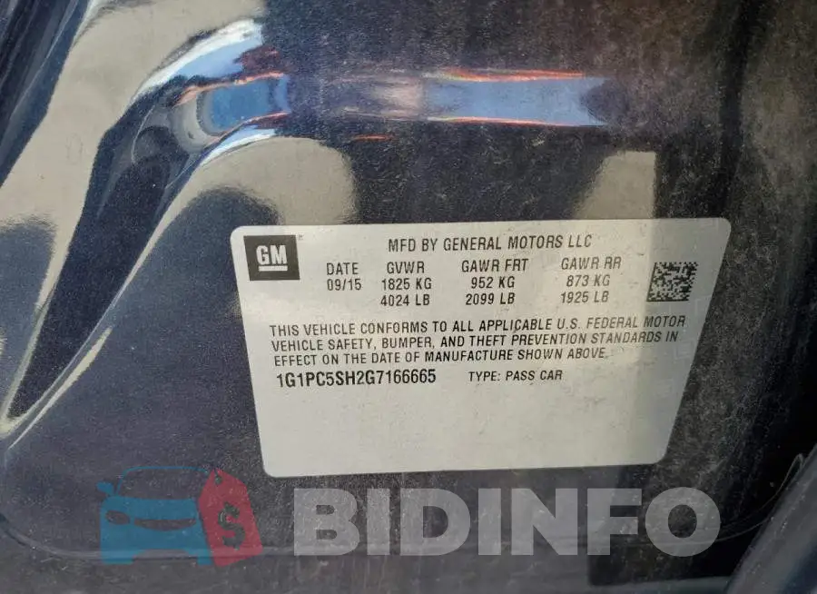 1G1PC5SH2G7166665 Photo# 12