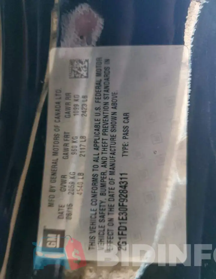 2G1FD1E30F9284311 Photo# 12