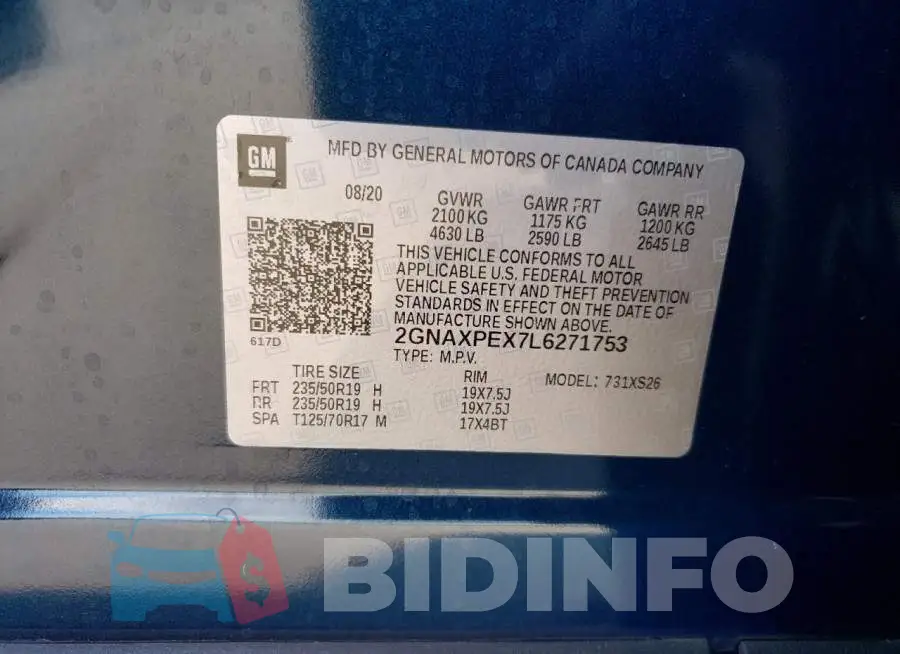 2GNAXPEX7L6271753 Photo# 12