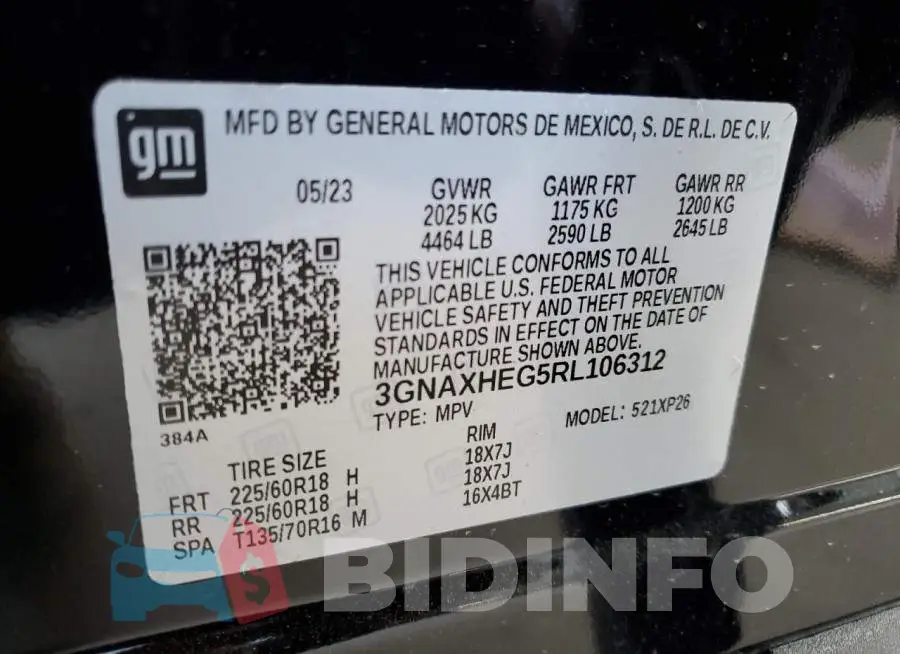 3GNAXHEG5RL106312 Photo# 13
