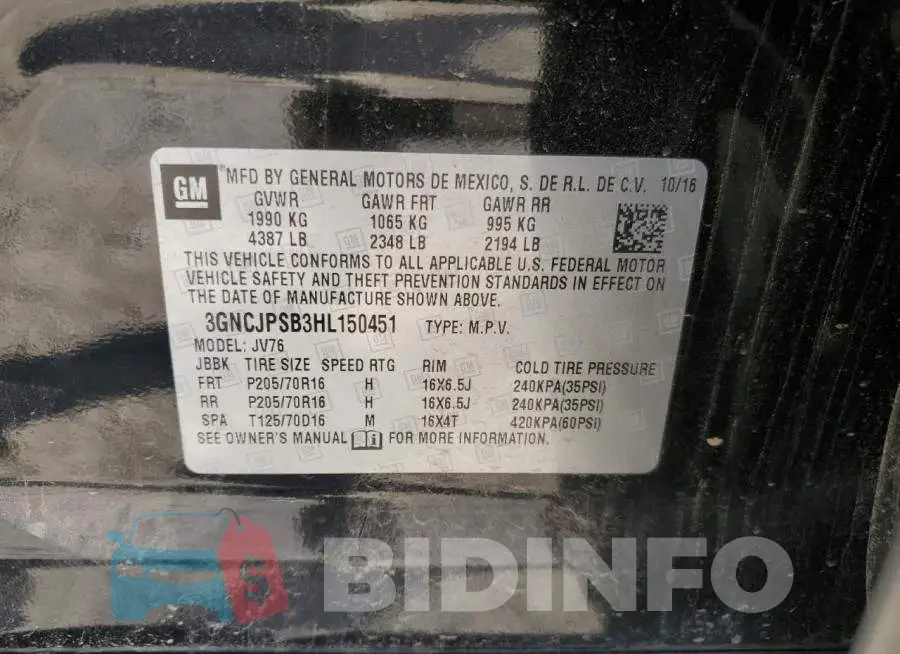 3GNCJPSB3HL150451 Photo# 13