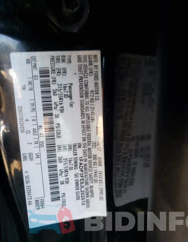 1FADP3FE6JL202610 Photo# 12