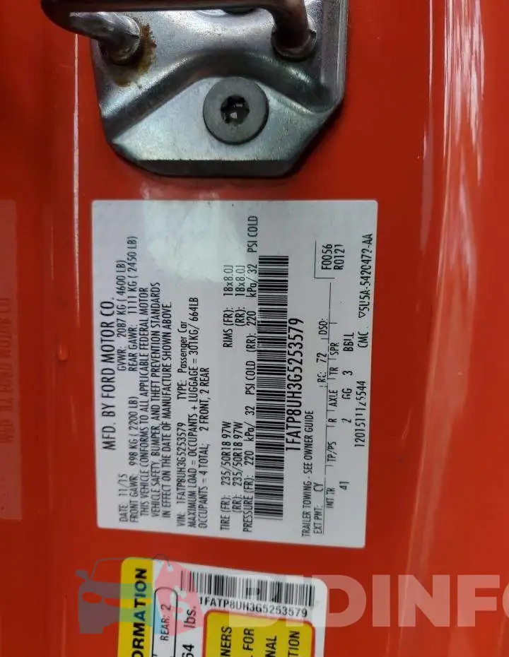 1FATP8UH3G5253579 Photo# 12