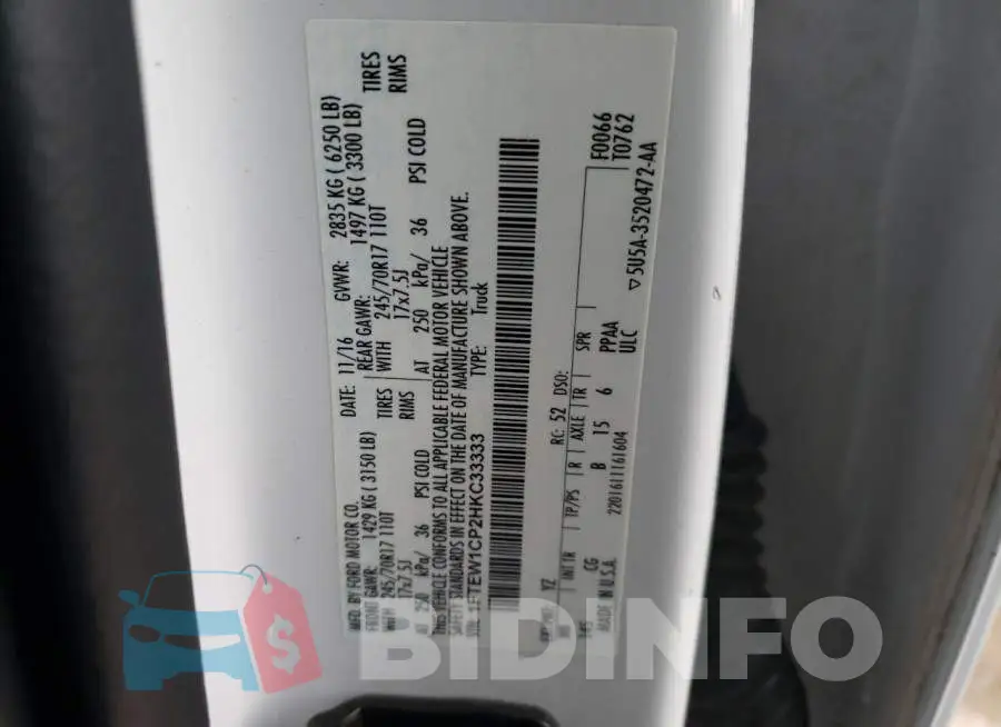 1FTEW1CP2HKC33333 Photo# 12