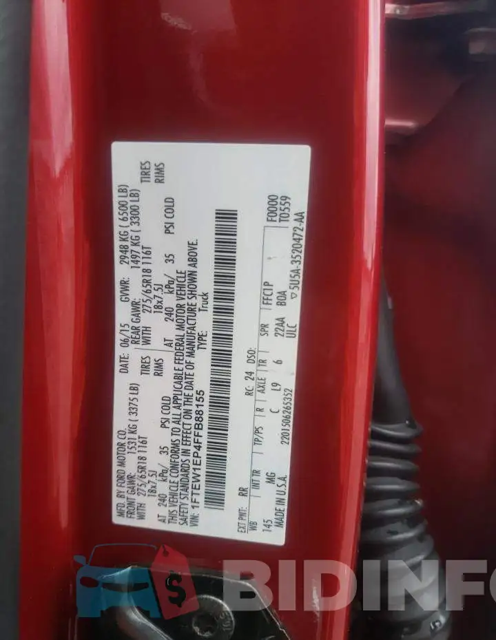1FTEW1EP4FFB88155 Photo# 13