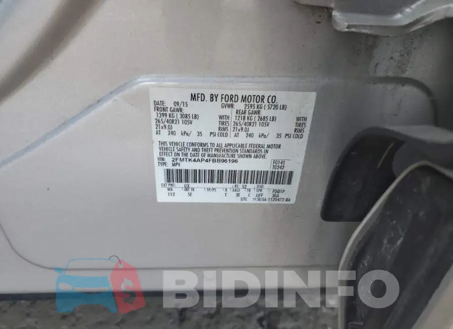 2FMTK4AP4FBB96196 Photo# 12