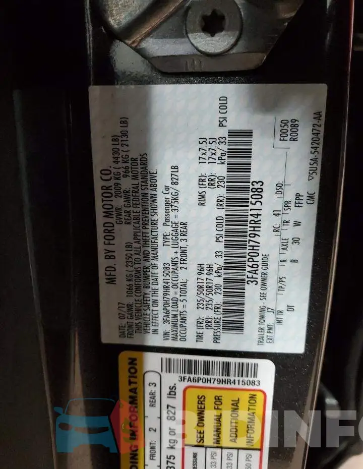 3FA6P0H79HR415083 Photo# 12