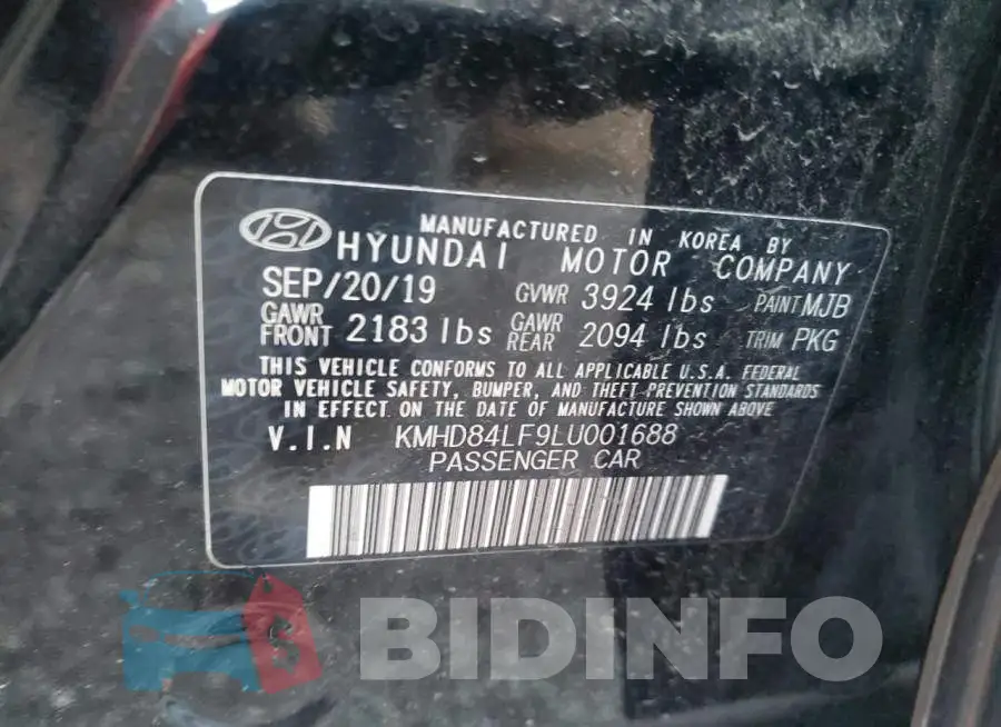 KMHD84LF9LU001688 Photo# 12