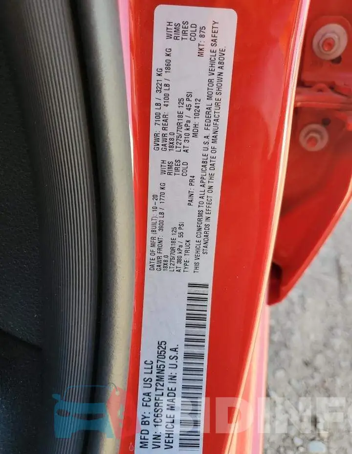 1C6SRFLT2MN570525 Photo# 12