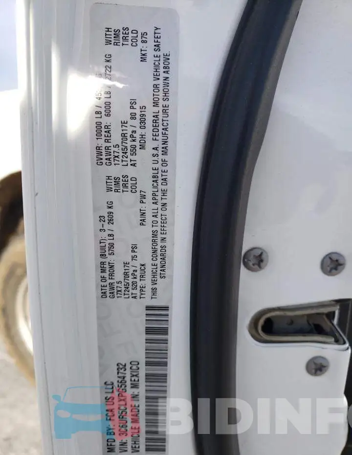 3C6UR5CLXPG564732 Photo# 12
