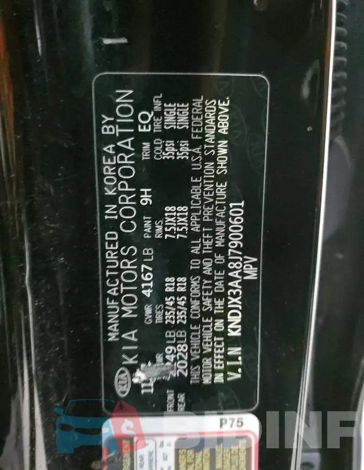 KNDJX3AA8J7900601 Photo# 13