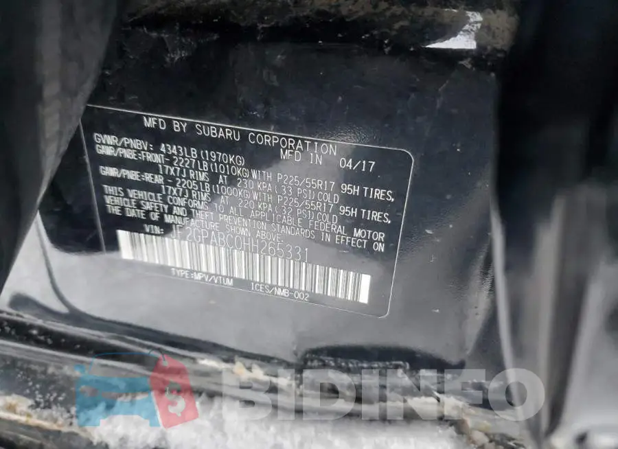JF2GPABC0HH265331 Photo# 12