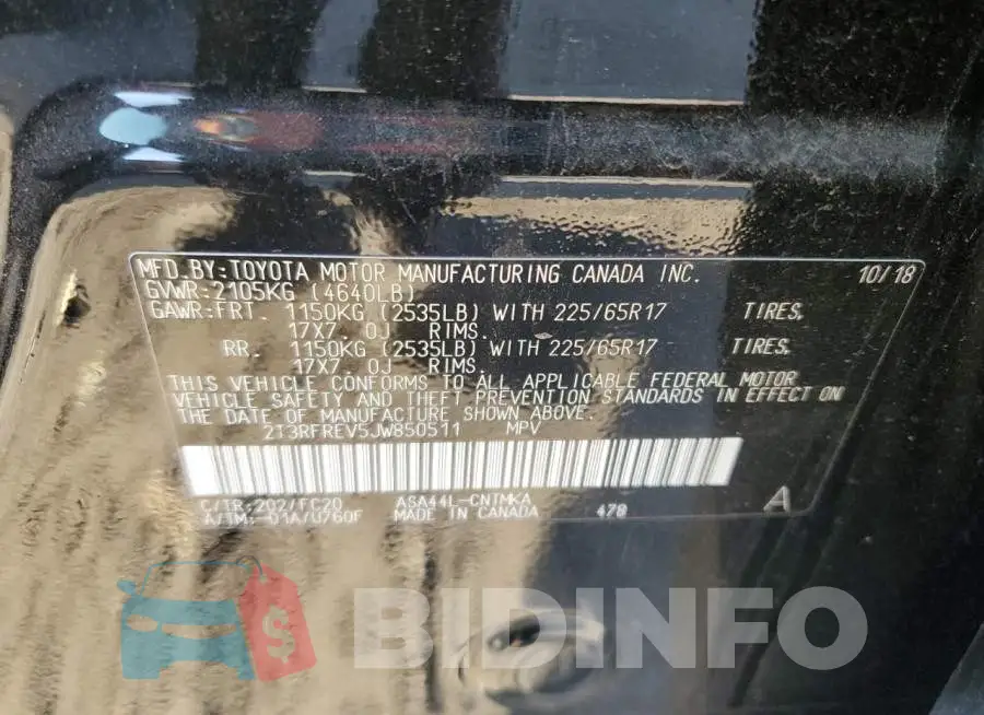 2T3RFREV5JW850511 Photo# 12