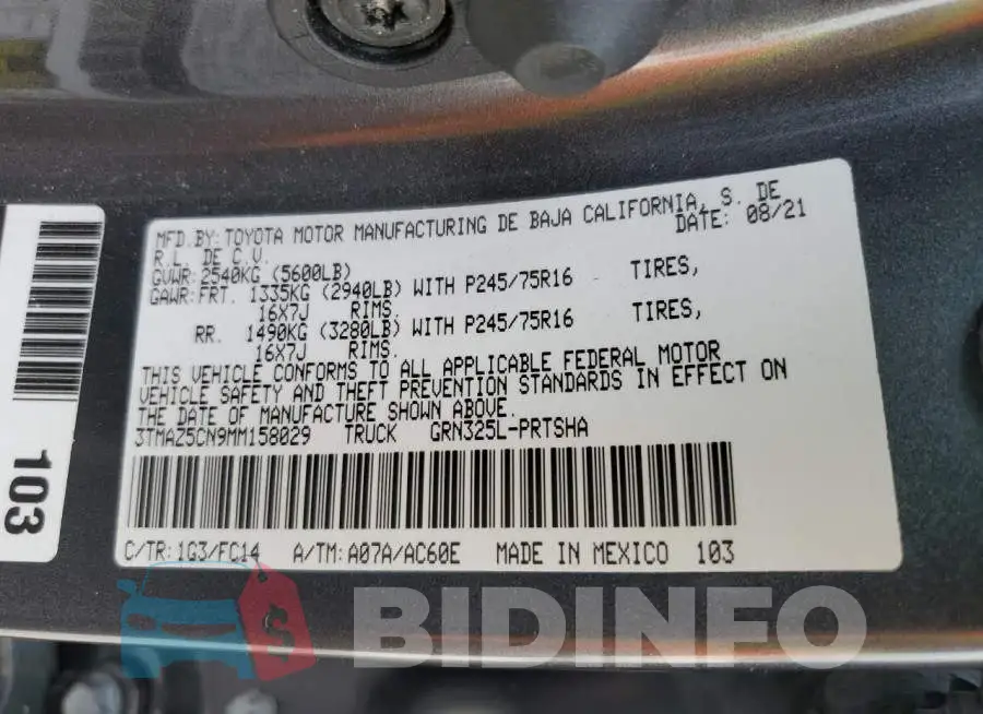 3TMAZ5CN9MM158029 Photo# 13