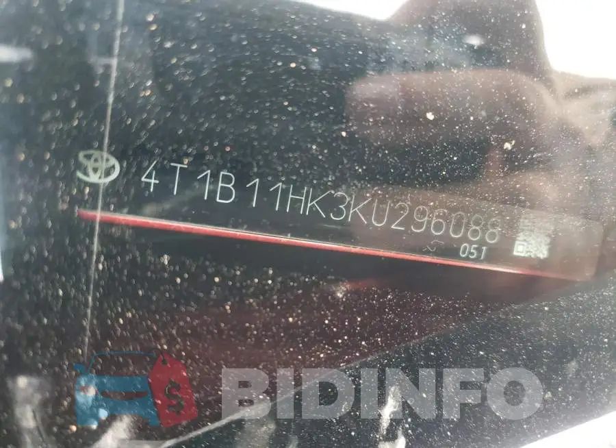 4T1B11HK3KU296088 Photo# 12