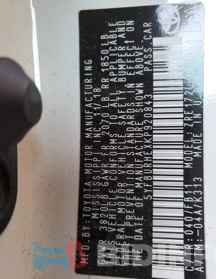 5YFBURHEXKP920843 Photo# 12