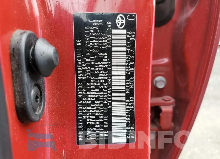 5YFEPMAE9MP254871 Photo# 12
