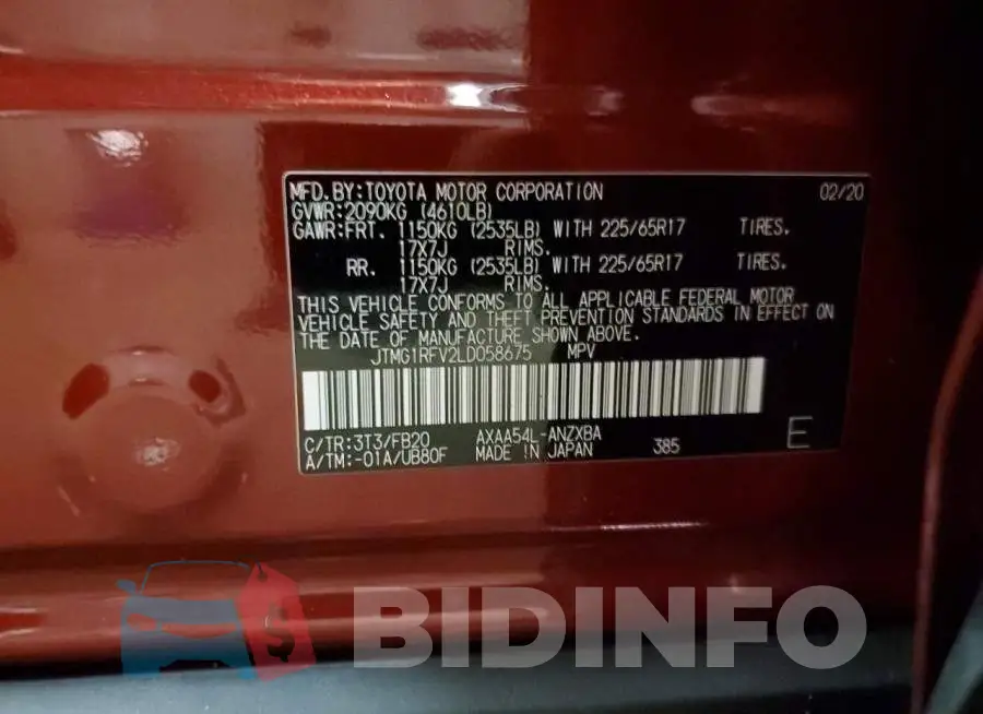 JTMG1RFV2LD058675 Photo# 13