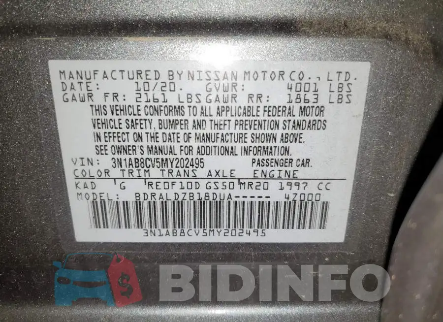 3N1AB8CV5MY202495 Photo# 13