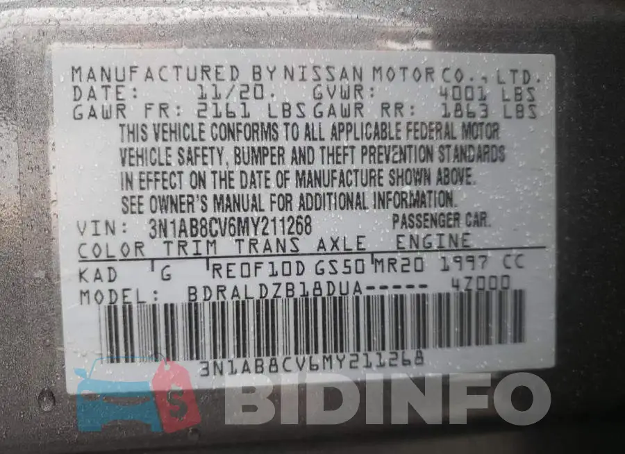 3N1AB8CV6MY211268 Photo# 13
