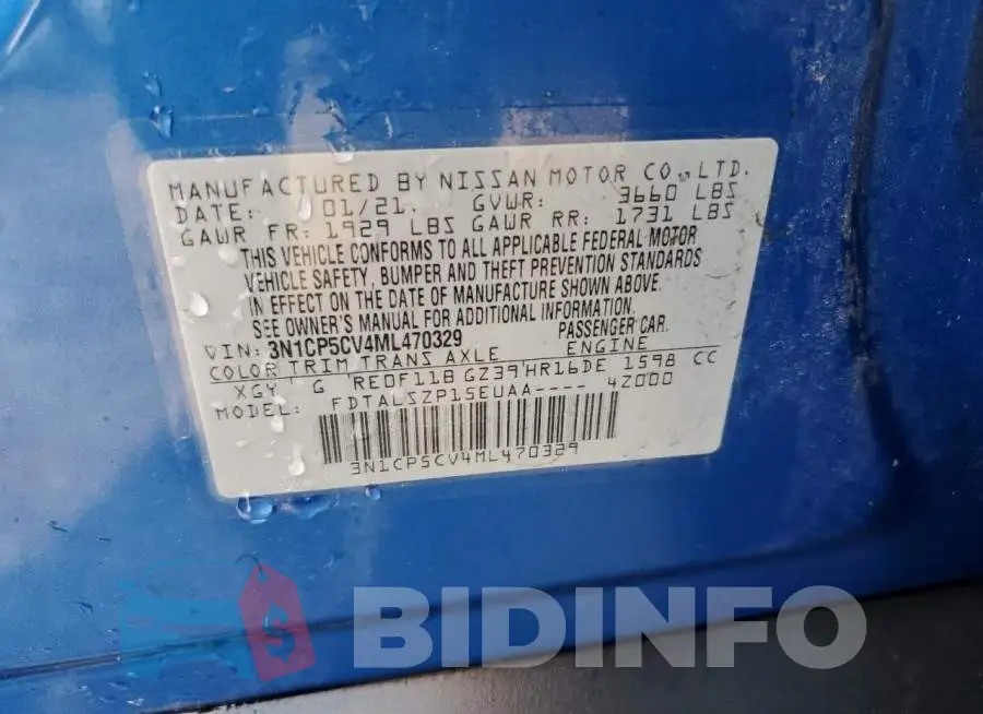 3N1CP5CV4ML470329 Photo# 13