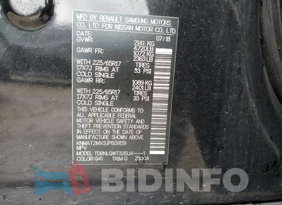 KNMAT2MV3JP609119 Photo# 14