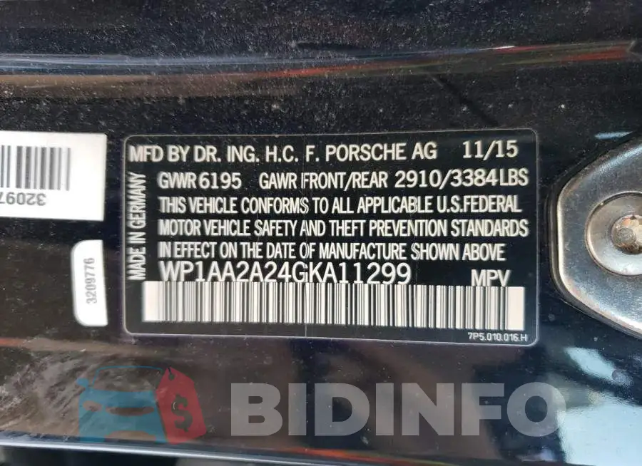 WP1AA2A24GKA11299 Photo# 12