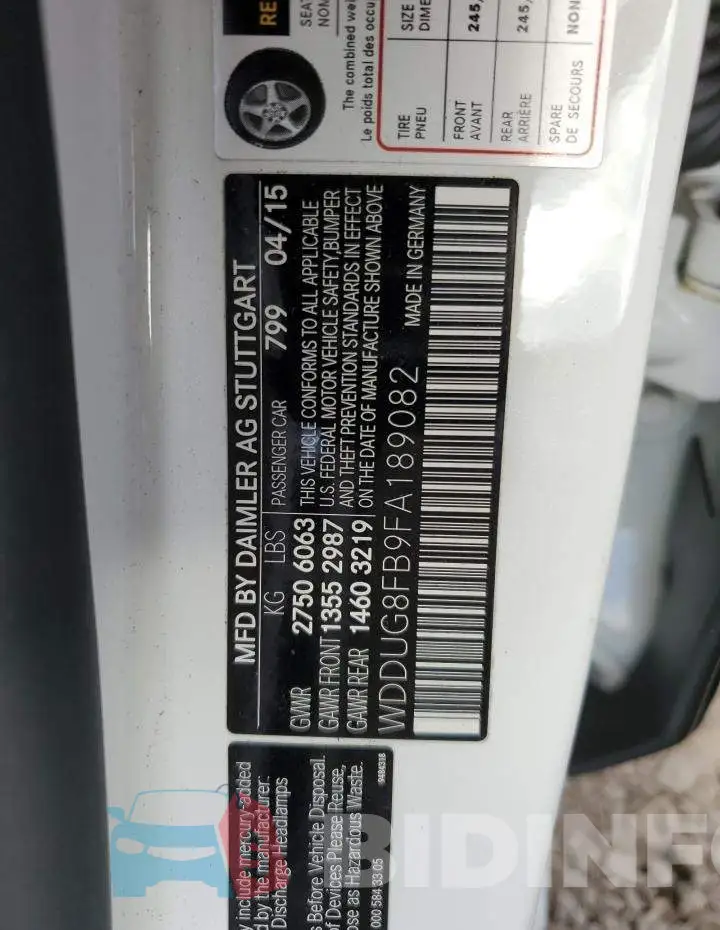 WDDUG8FB9FA189082 Photo# 12