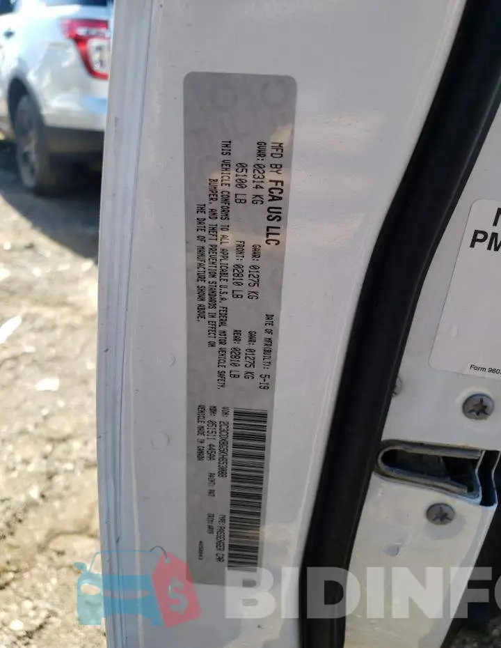 2C3CDXBG5KH653088 Photo# 10
