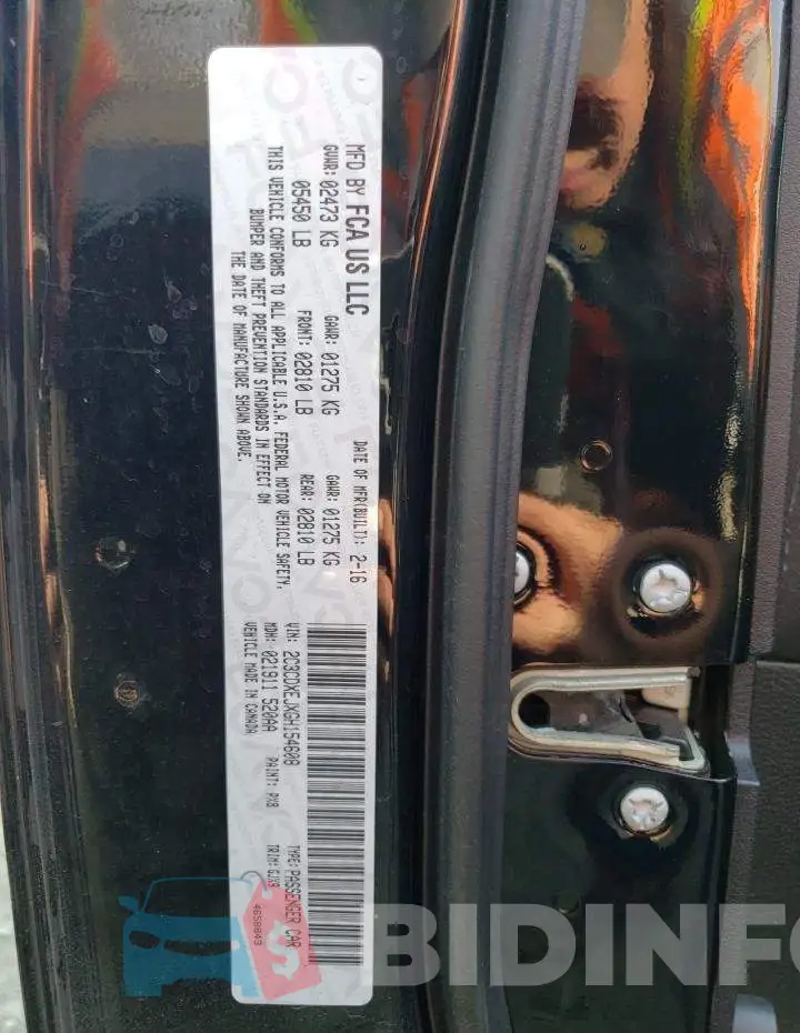 2C3CDXEJXGH154608 Photo# 12