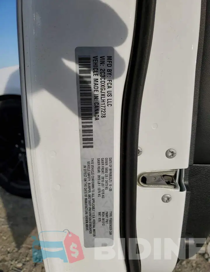 2C3CDXGJXLH177278 Photo# 13