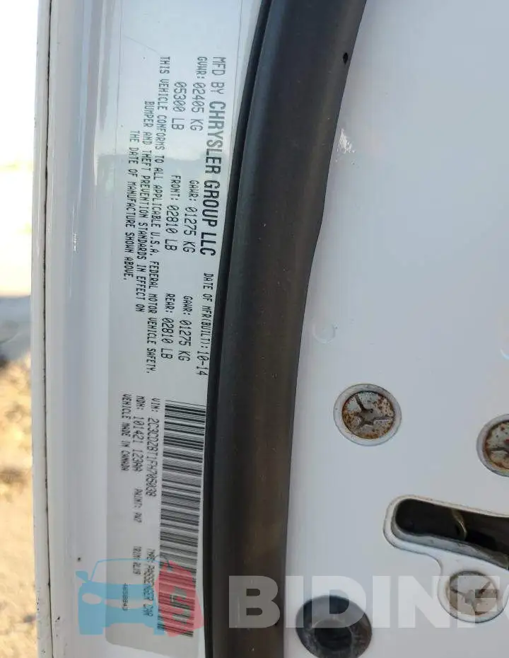 2C3CDZBT1FH705038 Photo# 13