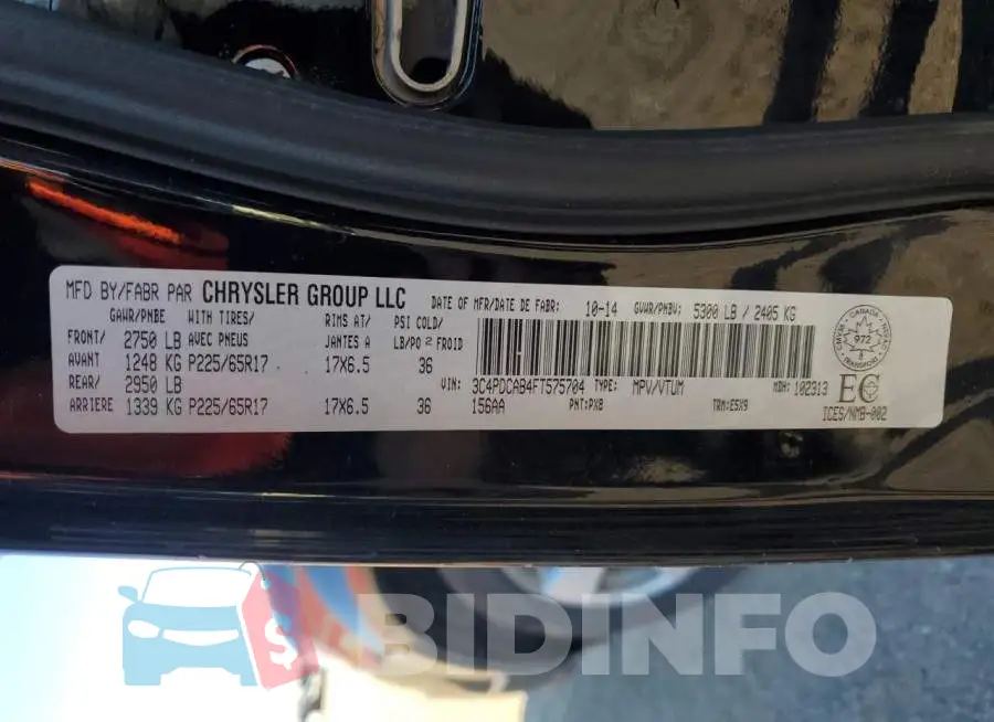 3C4PDCAB4FT575704 Photo# 13