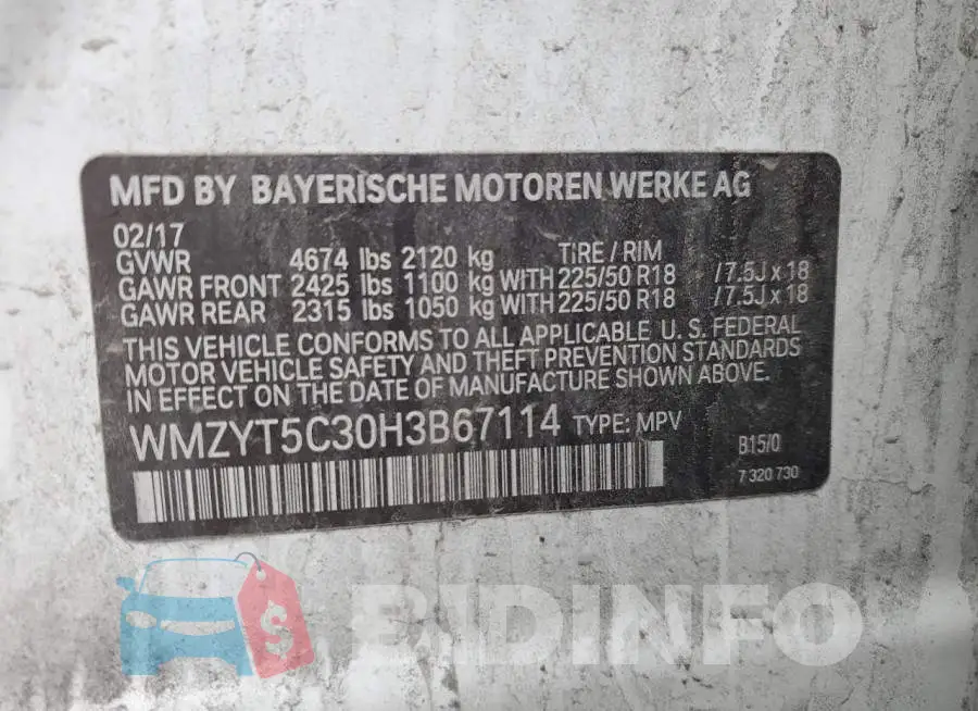 WMZYT5C30H3B67114 Photo# 12