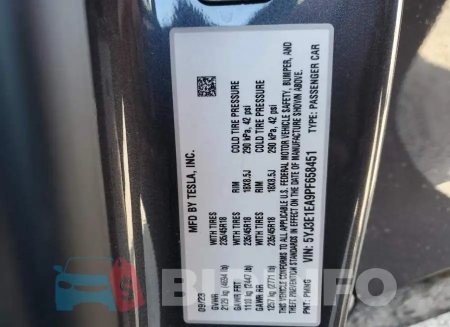 5YJ3E1EA9PF658451 Photo# 13