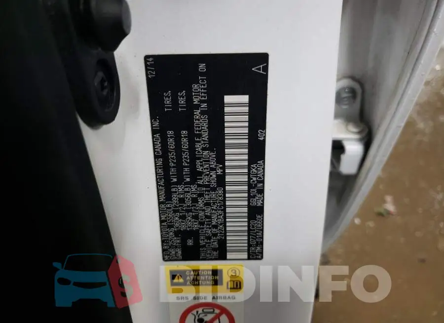 2T2ZK1BA3FC178380 Photo# 12