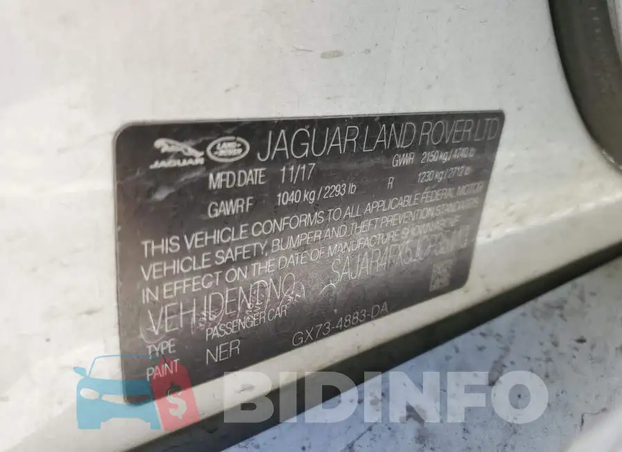 SAJAR4FX5JCP35113 Photo# 12